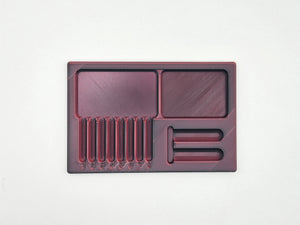 LPL Style Pinning Tray - Red/Black (Silky)