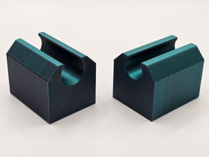 Padlock Plug Holders (2 Sizes) - Teal/Black (Silky)