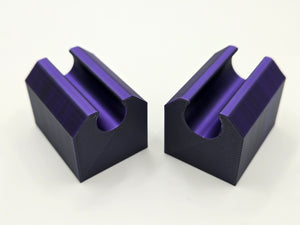 Padlock Plug Holders (2 Sizes) - Purple/Black (Silky)