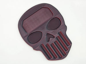 Skull Pinning Tray - Red/Black (Silky)